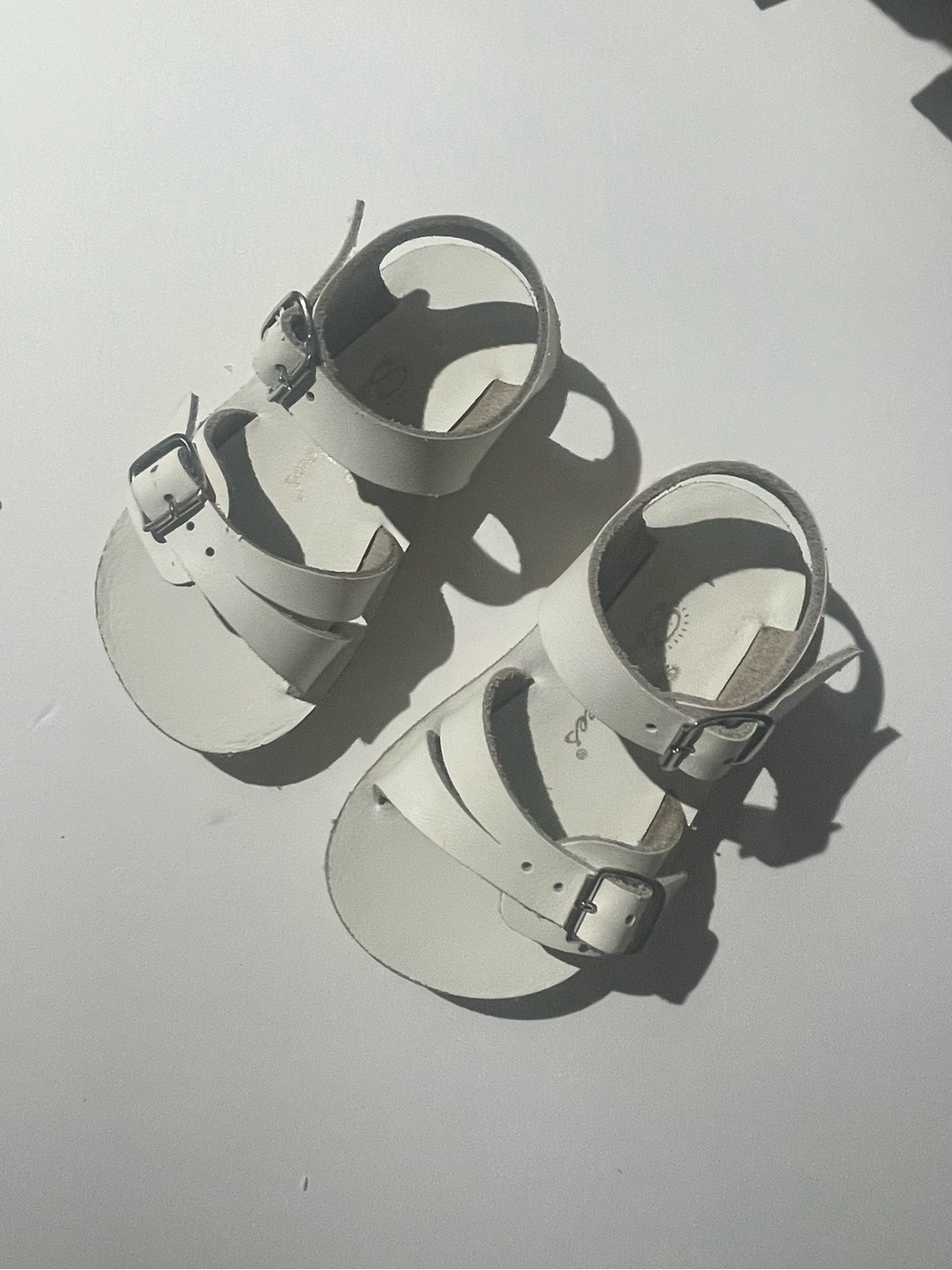 Sun Sans/Saltwater/Sea Wees Baby and Toddler Leather Sandals with Buckle Straps